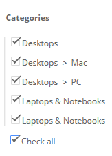 Category Checkbox For Admin Product Form For OpenCart screenshot 2