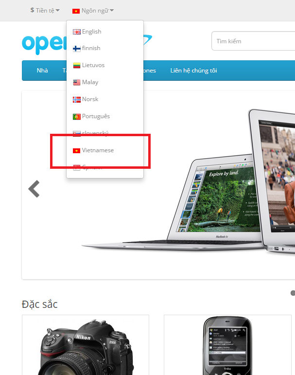 Vietnamese Language Pack for OpenCart - Complete Pack screenshot 3